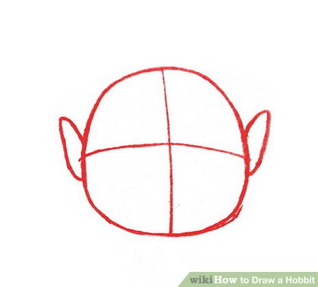 464x419 how to draw a hobbit steps