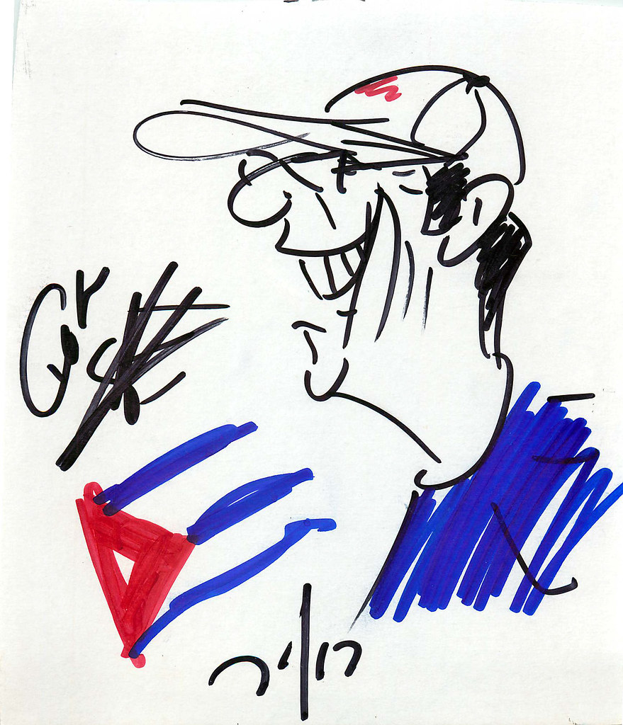879x1024 david hobby drawing some cuban guy drawing caricatures