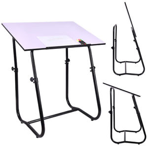 300x300 Drawing Desk Drafting Table Adjustable Art Craft Workstation Hobby