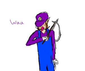 300x250 Hobo Waluigi Drawing
