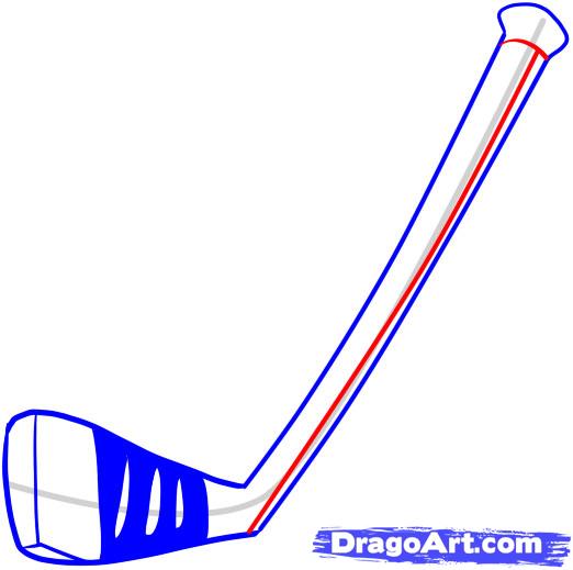522x519 How To Draw A Hockey Stick, Step