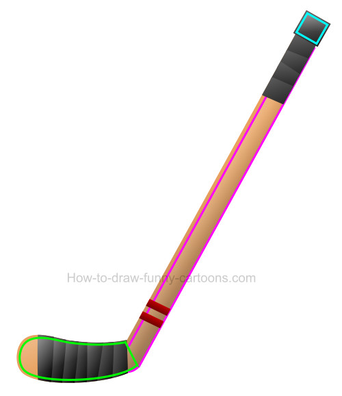500x578 How To Draw A Hockey Stick Clip Art