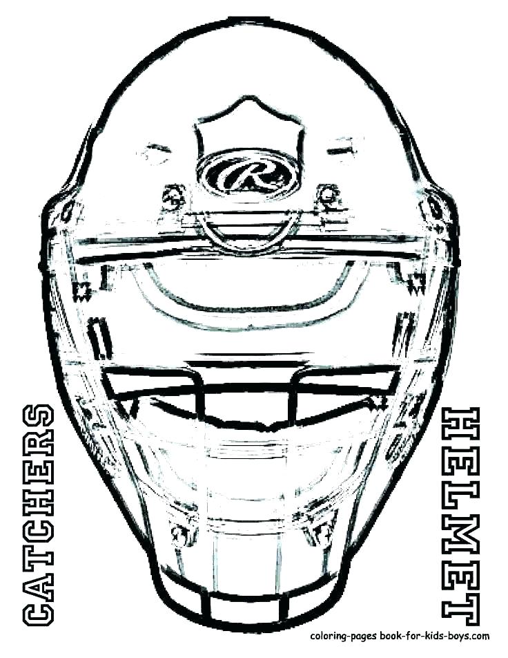 736x952 Hockey Helmet Coloring Pages