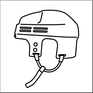 304x304 Clip Art Hockey Helmet Bampw I Abcteach