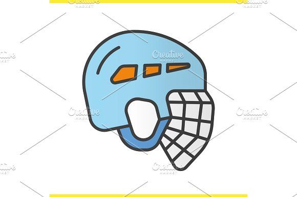 580x386 Ice Hockey Helmet Color Icon