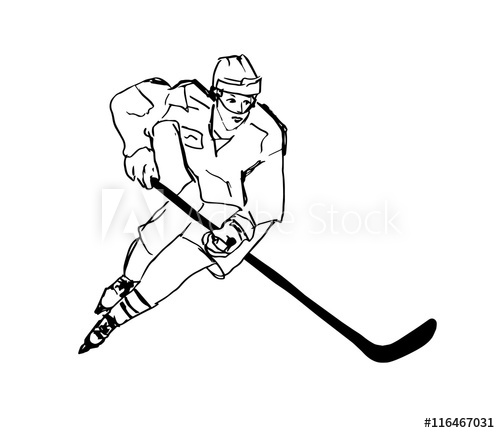 500x433 Hockey Illustration