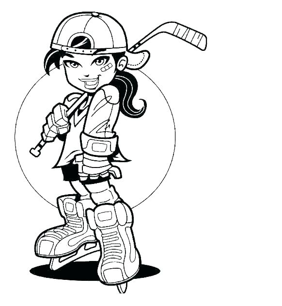 582x632 Hockey Coloring Pictures Ice Hockey Colouring Pictures Wiralfact