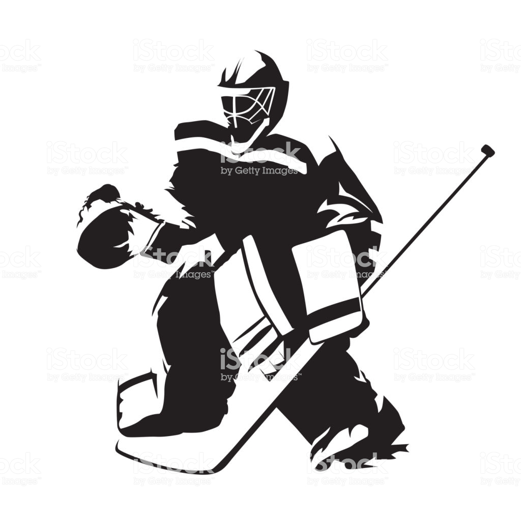 1024x1024 Collection Of 'hockey Goalie Silhouette Free' Download More Than