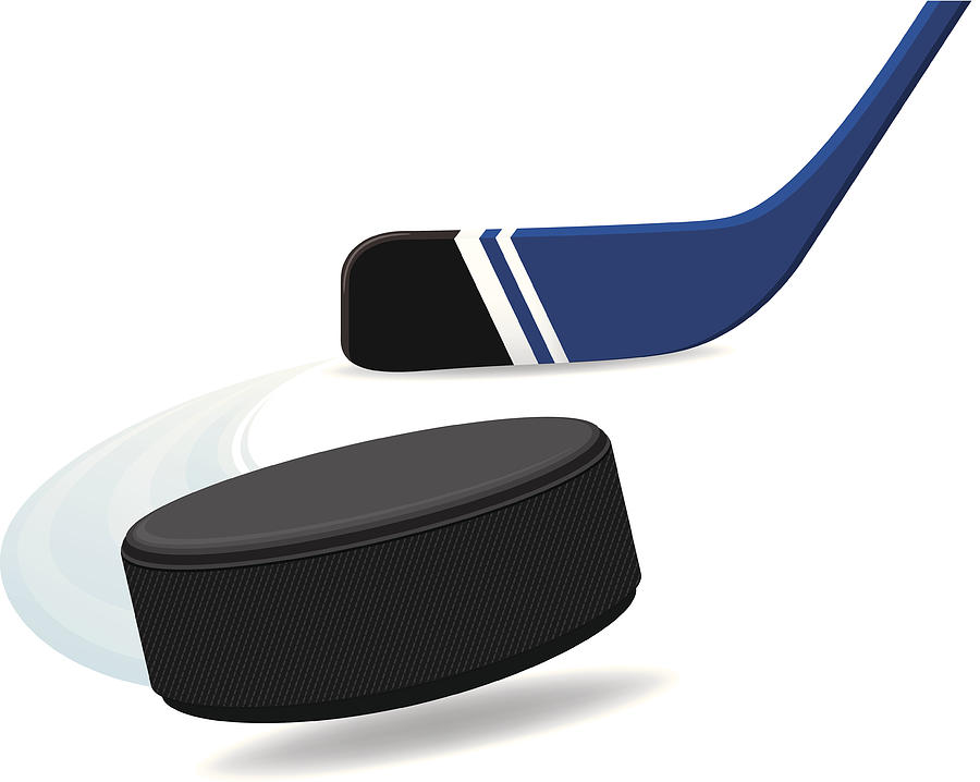 900x718 Hockey Puck And Stick