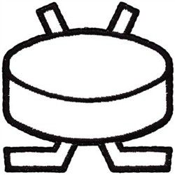 250x250 Hockey Sticks And Puck Embroidery Design Embroidery Ice Hockey