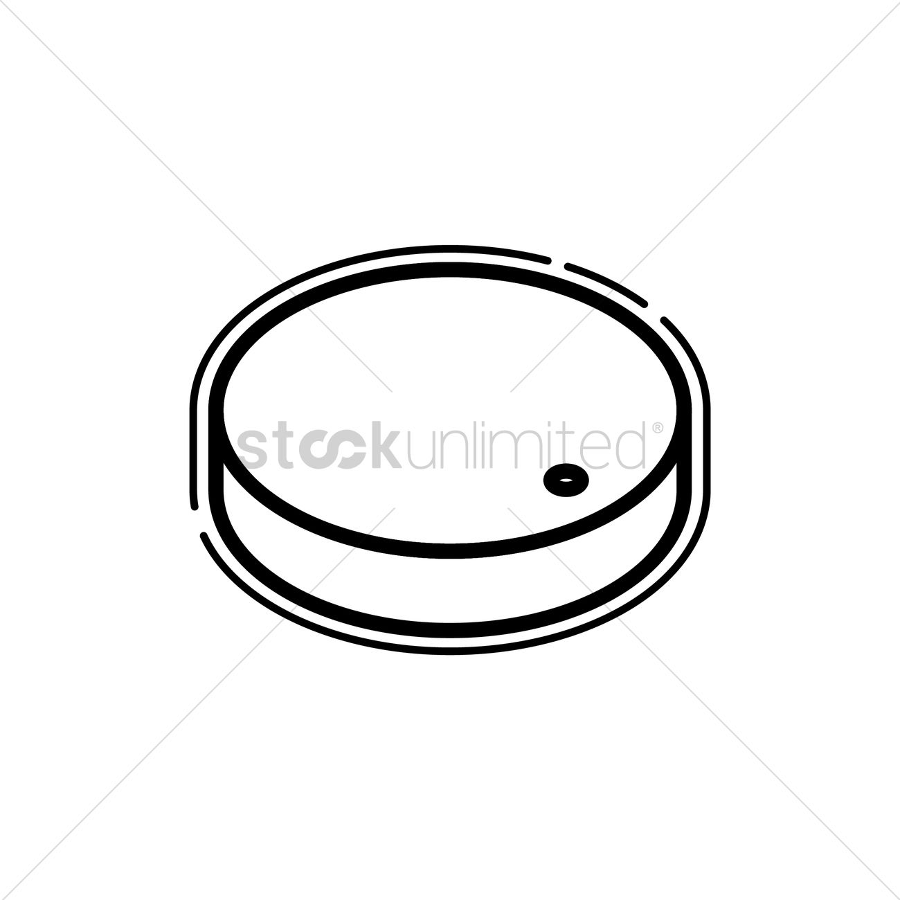 1300x1300 Ice Hockey Puck Vector Image