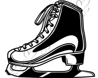 340x270 Ice Skate Clipart Etsy