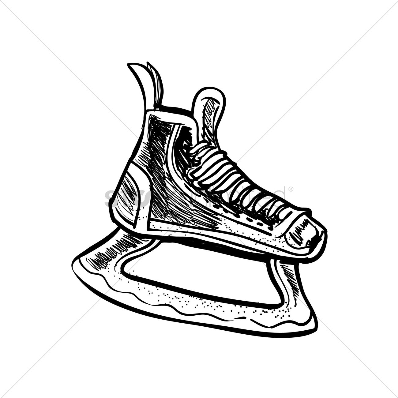 1300x1300 Ice Skates Vector Image