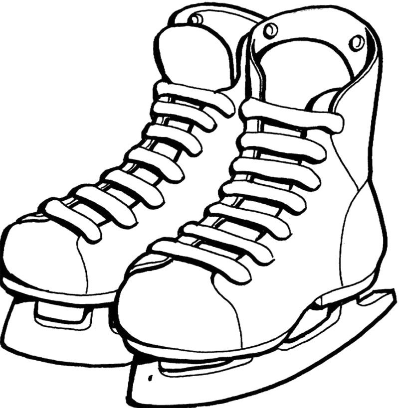 800x819 Skate Clipart Coloring