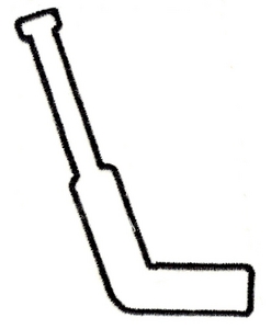 247x300 Hockey Stick Outline Clipart