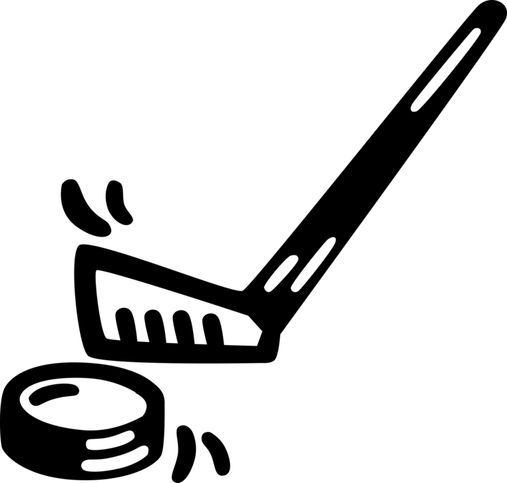 735x700 Hockey Stick And Puck