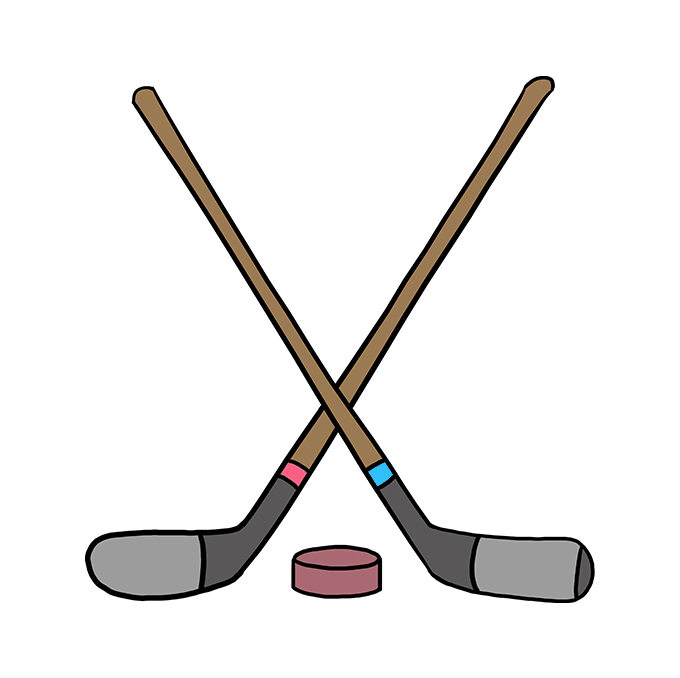 680x678 How To Draw Hockey Sticks