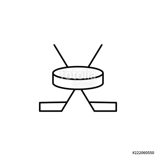 500x500 Hockey Sticks And Puck Icon Element Of Hockey Icon For Mobile