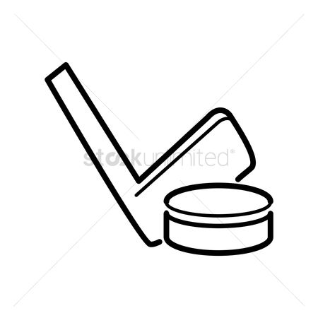 450x450 Free Hockey Sticks And Puck Stock Vectors Stockunlimited