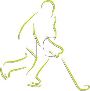 295x300 Ice Hockey Stick Clipart