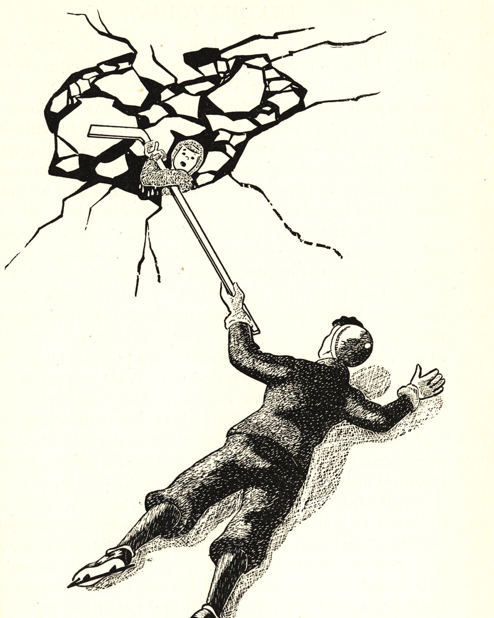 1600x2000 Falling Through The Ice Lucky I Have This Hockey Stick Puckstruck