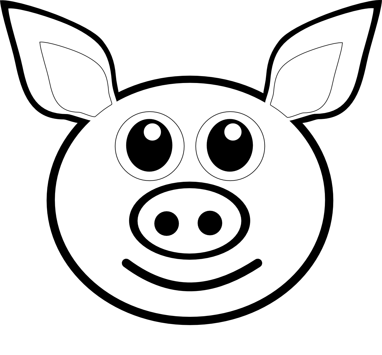 1331x1236 Cliparts For Free Download Hog Clipart Face And Use