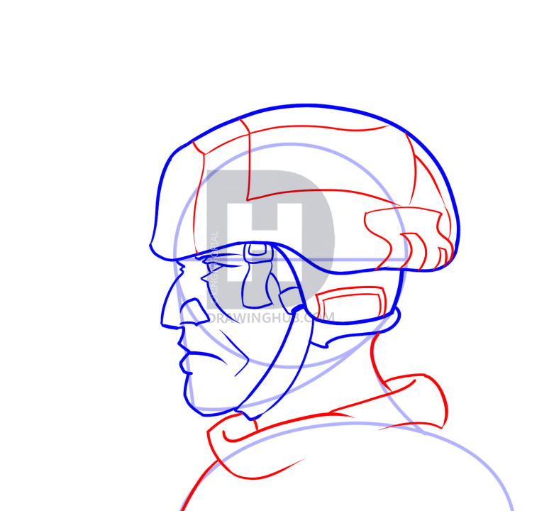 774x720 How To Draw Soldiers, Step