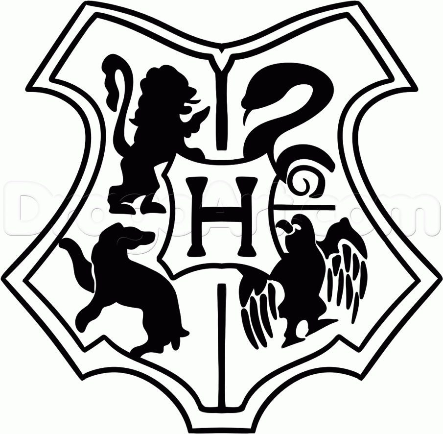 905x886 Hogwarts Drawing Emblem For Free Download