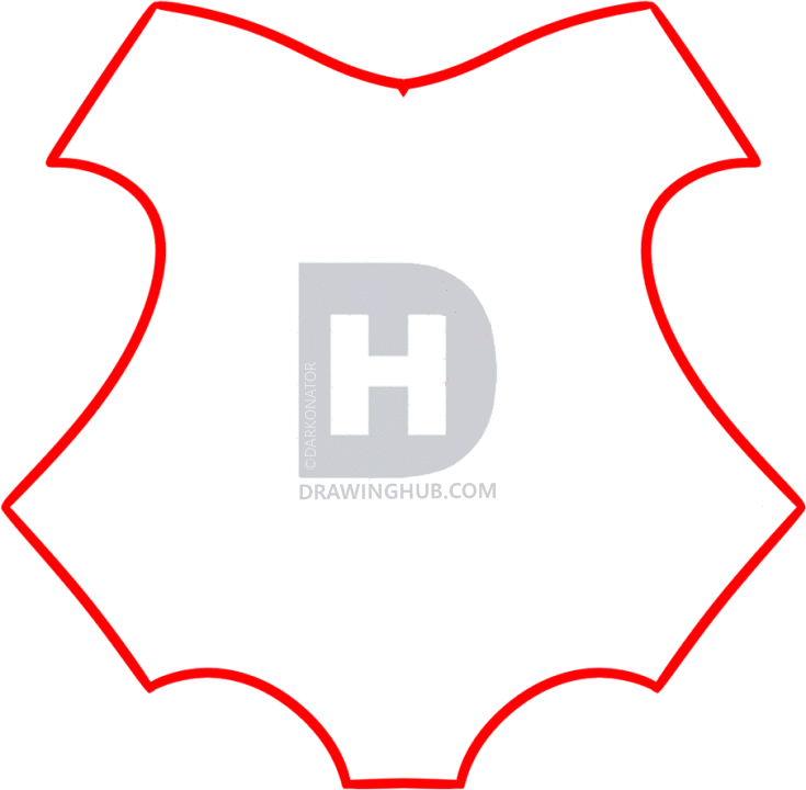 735x720 How To Draw The Hogwarts Crest, Step