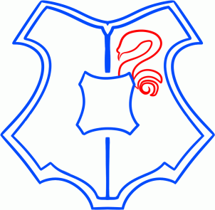 302x295 How To Draw The Hogwarts Crest