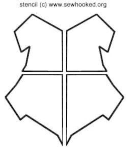 265x300 How To Draw Hogwarts Crest Step