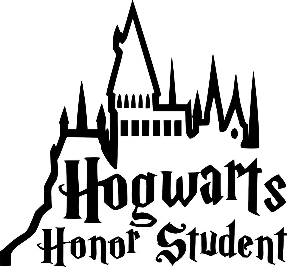 1000x928 Harry Potter Hogwarts Honor Student Vinyl Decal Sticker U Pick