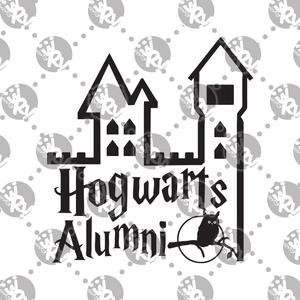 300x300 Hogwarts Alumni Decal White Rabbit Vinyl
