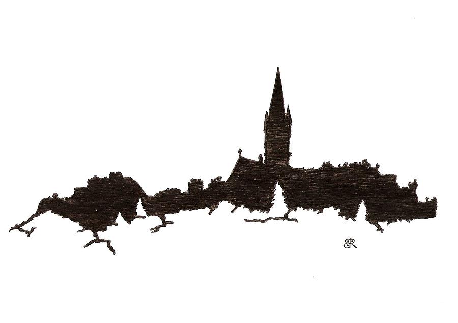 900x635 Hogwarts Drawing