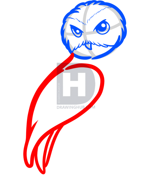 627x720 How To Draw Hogwarts Step