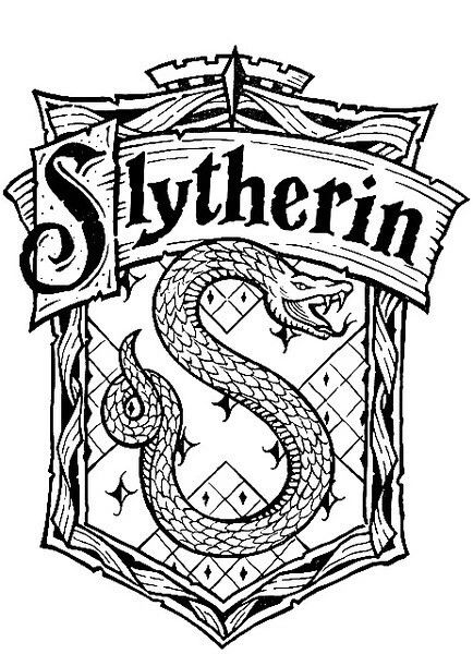 434x600 slytherin logo potter time in harry potter drawings
