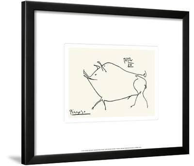 400x341 Pig Framed Art Print