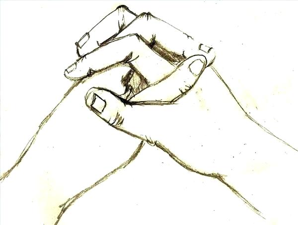 600x454 Drawings Of Hands Holding Holding Hands Panel