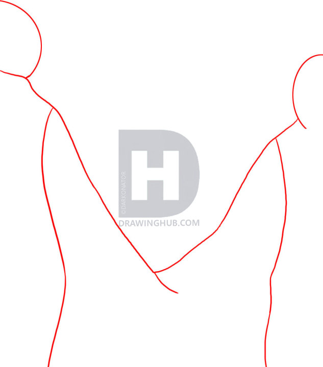 Holding Hands Drawing Step By Step | Free download on ClipArtMag