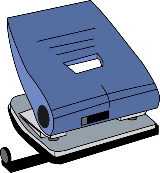 558x600 Hole Puncher Clip Art Free Vector In Open Office Drawing