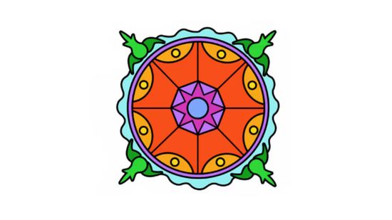 550x309 How To Draw A Mandala Steps