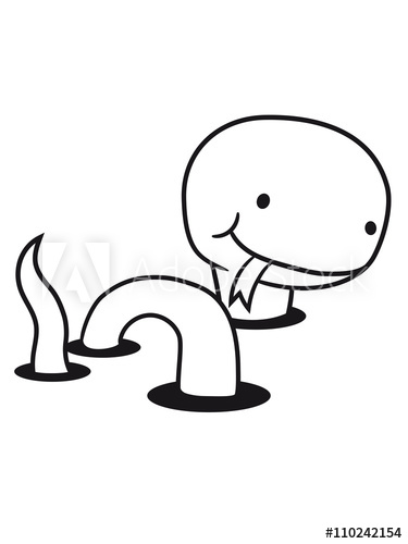 375x500 Worm Holes Ground Sweet Little Cute Baby Kawaii Child Snake Comic