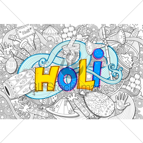 500x500 happy holi doodle background for festival of colors celeb gl