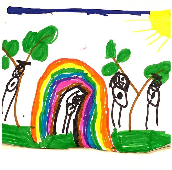 700x692 Custom Tablecloth With Kids Drawing Kidsartify