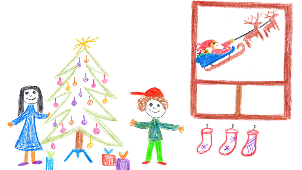 1280x720 Kids Holiday Drawings Come To Life