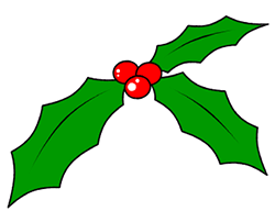 250x192 How To Draw Holly For A Cartoon Christmas Decoration