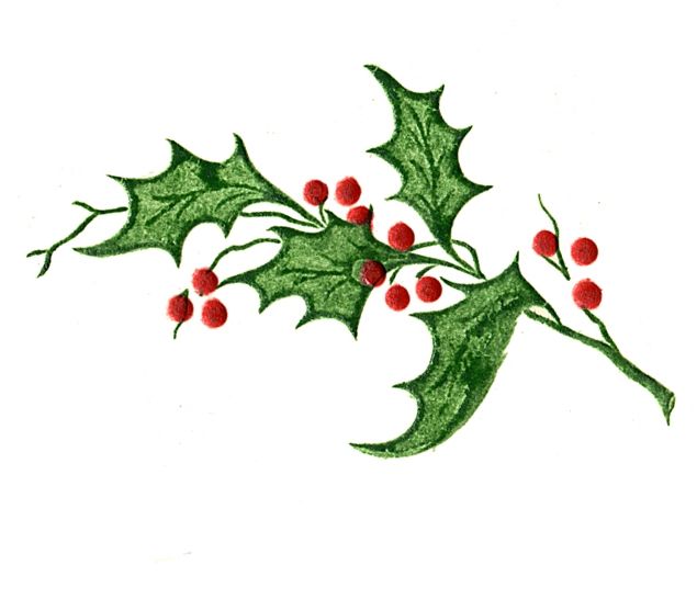 635x546 Holly Leaves Christmas Crafts Adornos, Bordado, Navidad