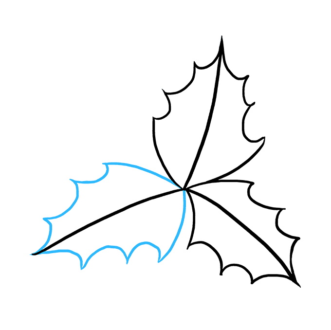 680x678 How To Draw Holly For Christmas