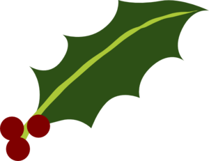 300x231 Holly Leaves And Berries Clipart