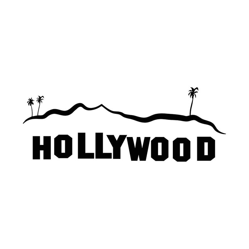 Hollywood Sign Drawing | Free download on ClipArtMag